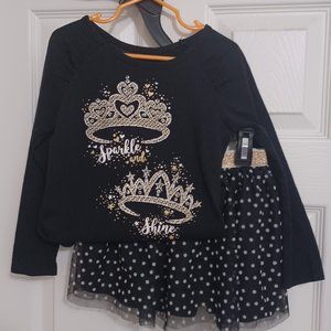 Girls  size 5 shirt and skirt set - Epic Threads  New